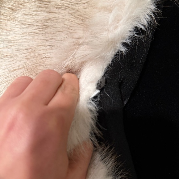 Crop jacket fur collar crop trench coat blazer cardigan rhinestones jacket cape - Picture 7 of 10